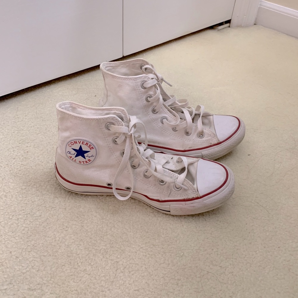 High Top White Converse